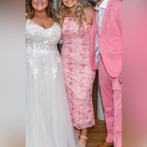 Floral Pink Women's Dress